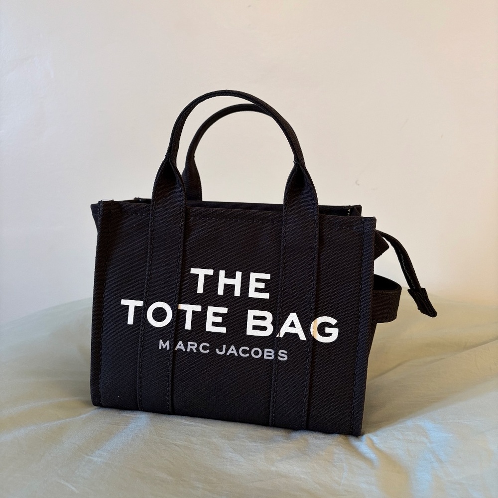 Marc Jacobs The Tote Bag Black Canvas Small